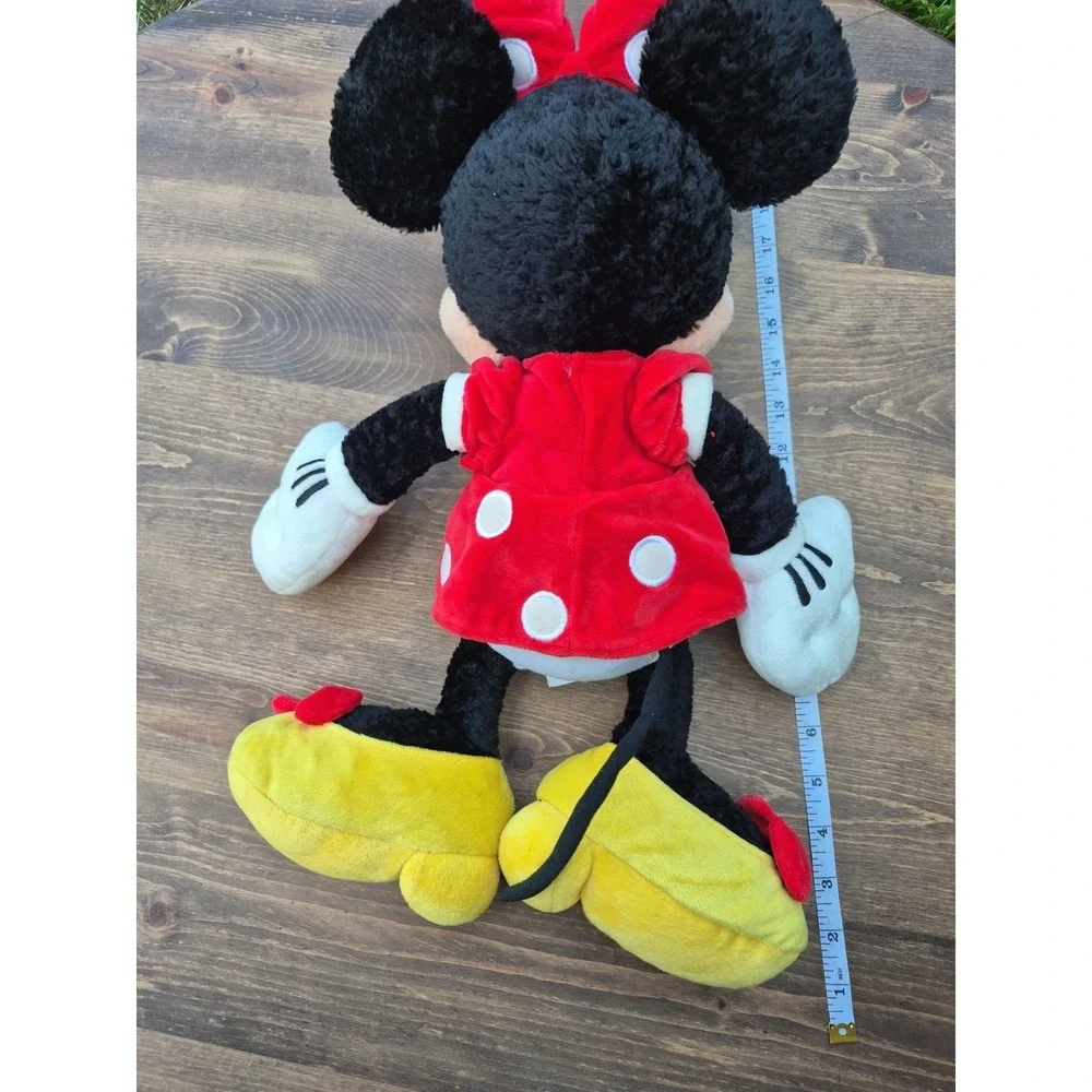 Minnie Mouse Plush Walt Disney World Red Polka Dot Dress Authentic Toy 18